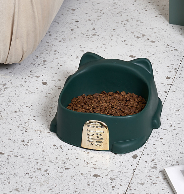 Cartoon "Excellence" Cat & Dog Food Bowl — Vividly Colored Pet Feeding Bowl