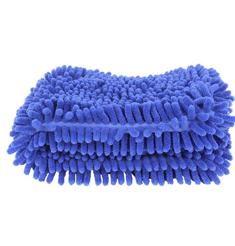 All-Purpose, Highly Absorbent, Soft Chenille Pet Drying Towel — With Pocket Design