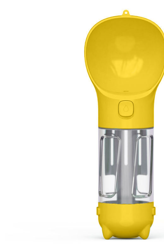 4-in-1 Universal Pet Water Bottle for Cats & Dogs — Includes Waste Scoop & Bags — Portable Outdoor Drinking & Feeding Bowl